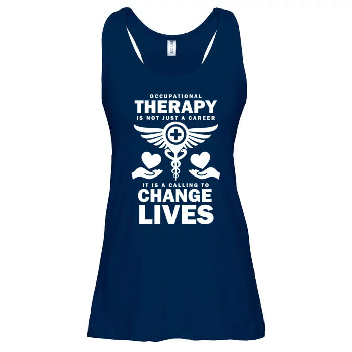 Occupational Therapy Change Lives Ladies Essential Flowy Tank