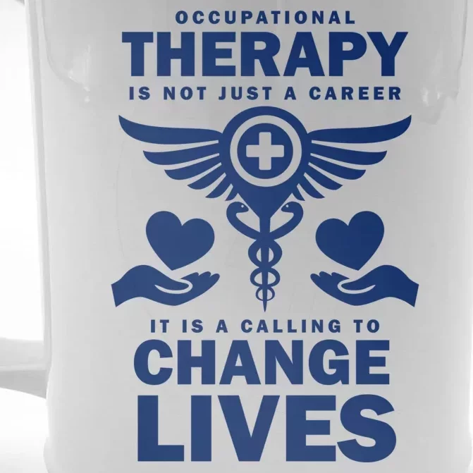 Occupational Therapy Change Lives Front & Back Beer Stein