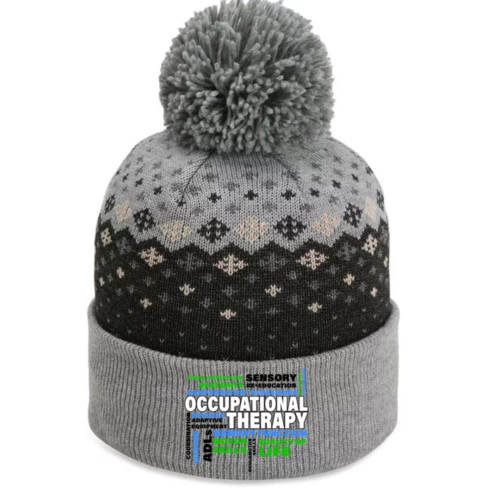 Occupational Therapy Word Cloud The Baniff Cuffed Pom Beanie