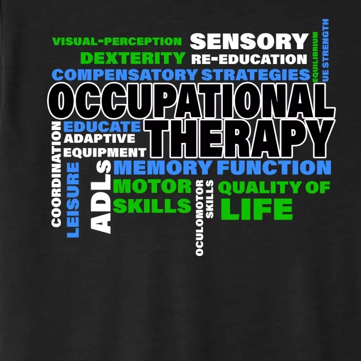 Occupational Therapy Word Cloud ChromaSoft Performance T-Shirt