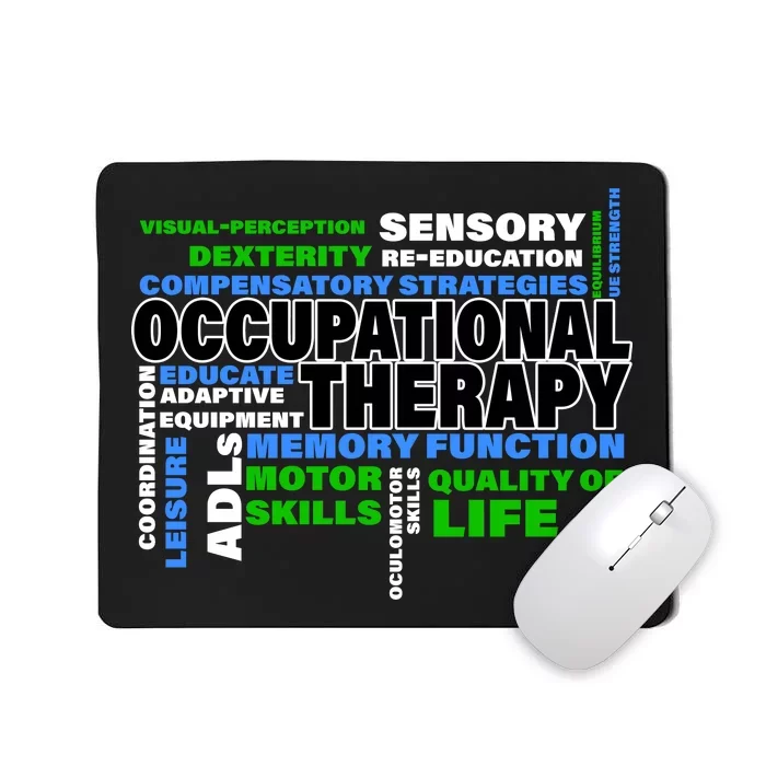 Occupational Therapy Word Cloud Mousepad