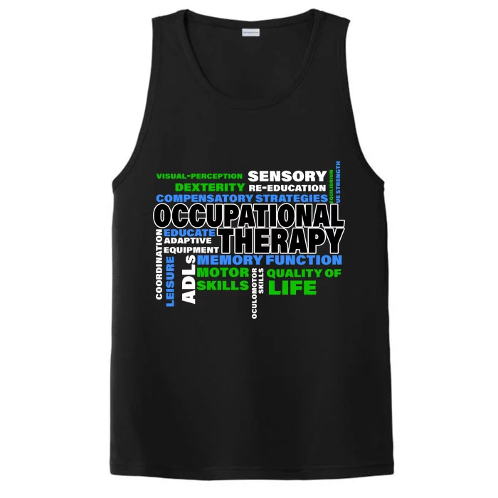 Occupational Therapy Word Cloud Performance Tank