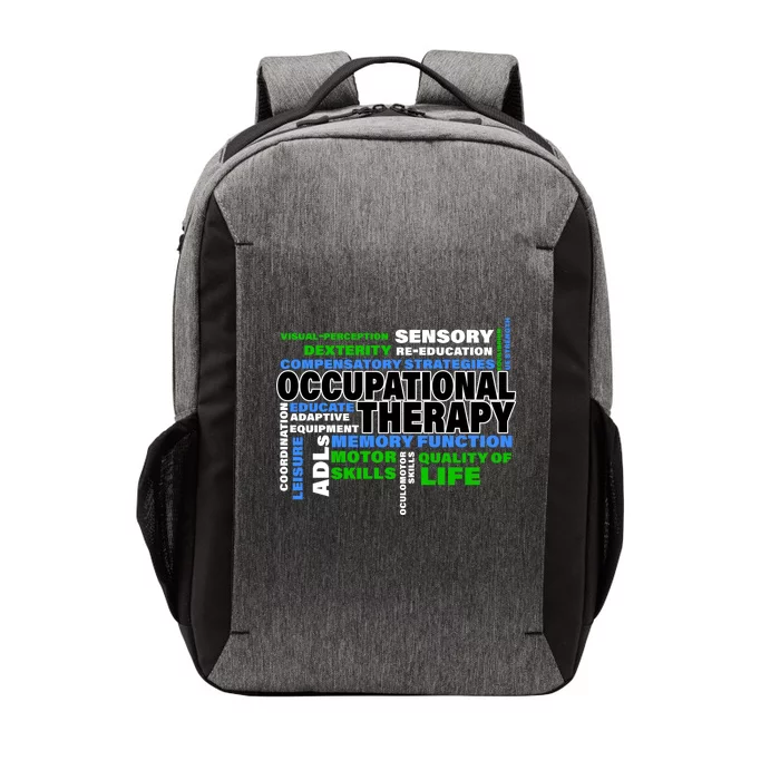 Occupational Therapy Word Cloud Vector Backpack