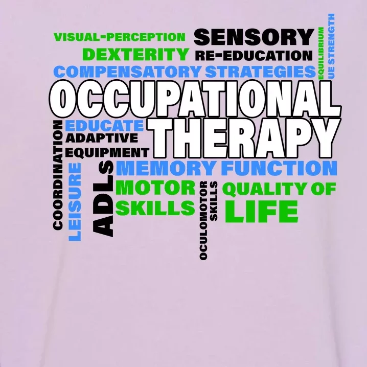 Occupational Therapy Word Cloud Garment-Dyed Sweatshirt