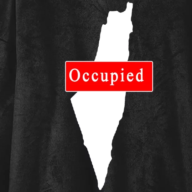 Occupied Palestine Free Gaza Anti Israel Hooded Wearable Blanket