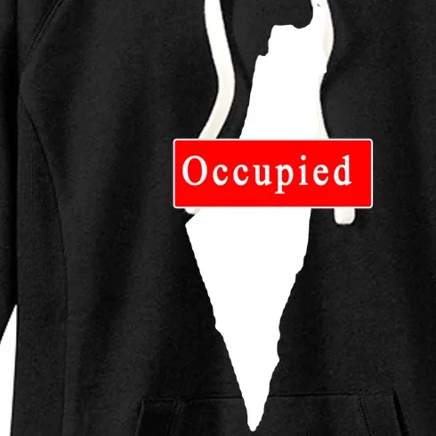 Occupied Palestine Free Gaza Anti Israel Women's Fleece Hoodie