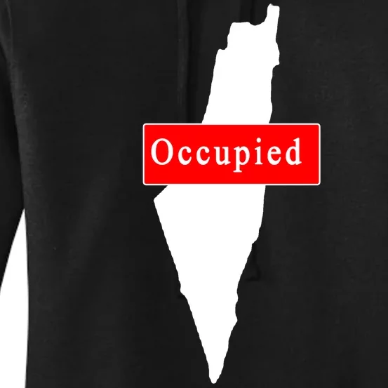 Occupied Palestine Free Gaza Anti Israel Women's Pullover Hoodie