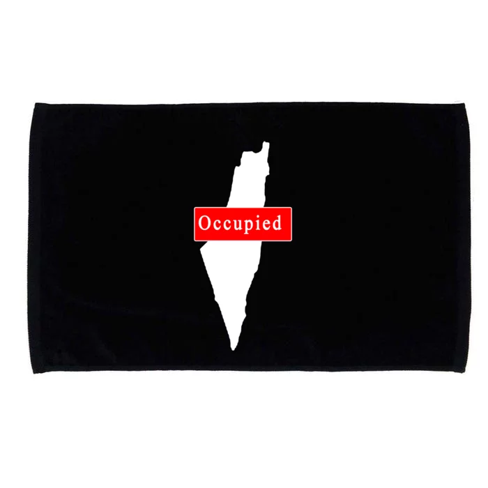 Occupied Palestine Free Gaza Anti Israel Microfiber Hand Towel