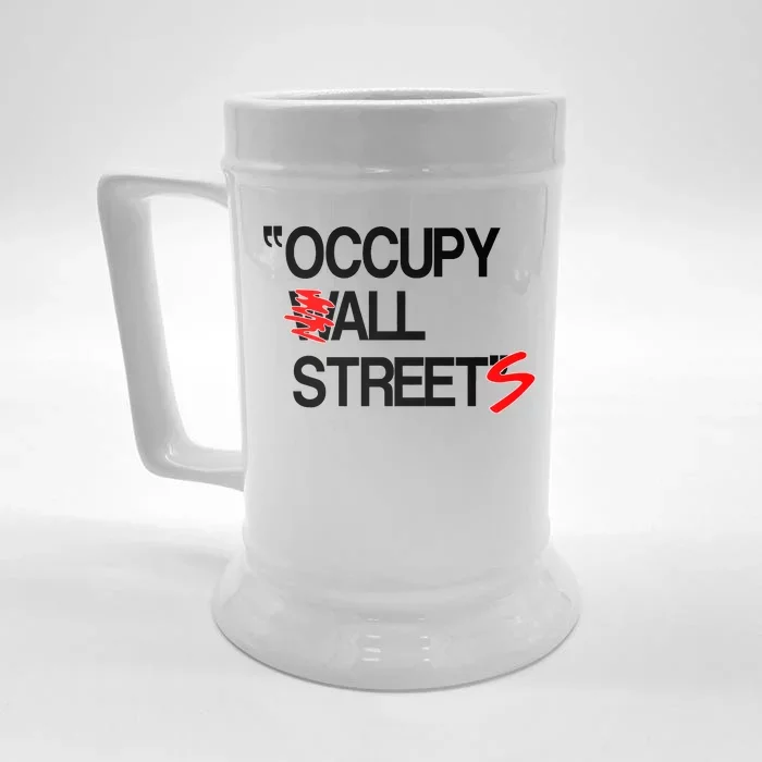 Occupy All Streets Front & Back Beer Stein