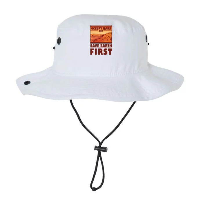 Occupy Mars But Save Earth First Legacy Cool Fit Booney Bucket Hat