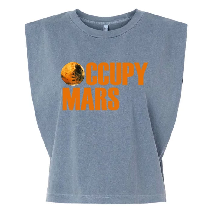 Occupy Mars Space Garment-Dyed Women's Muscle Tee