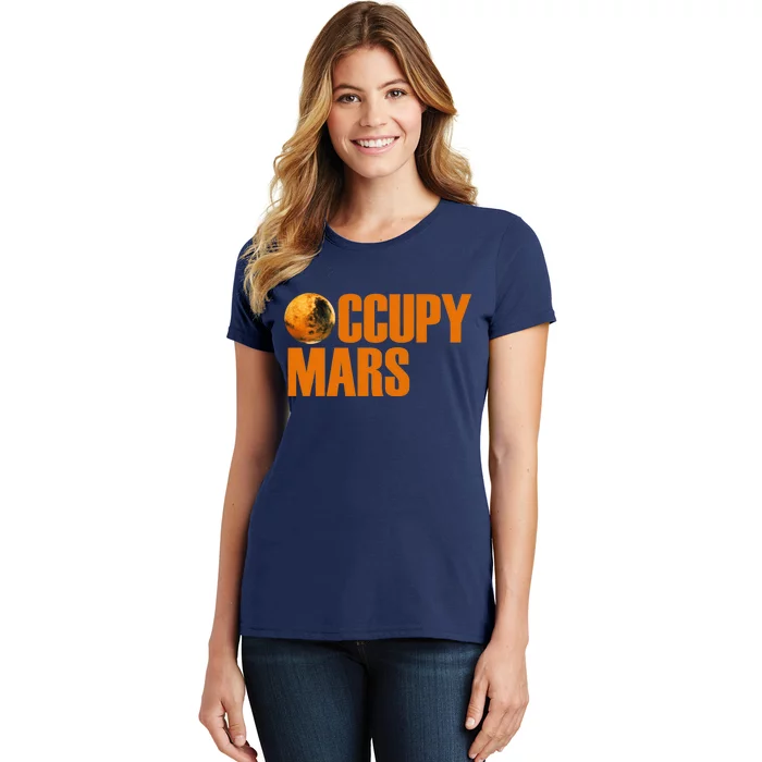 Occupy Mars Space Women's T-Shirt