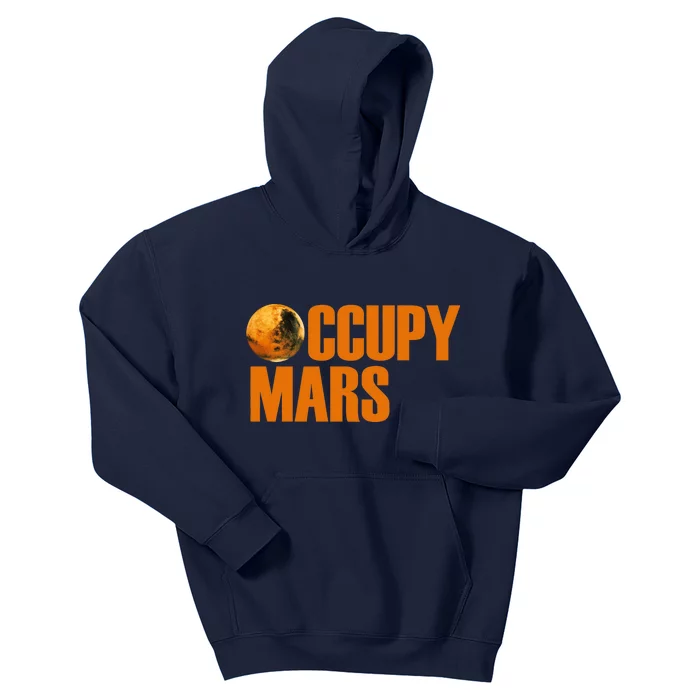 Occupy Mars Space Kids Hoodie