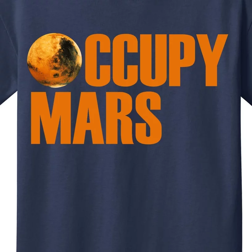 Occupy Mars Space Kids T-Shirt