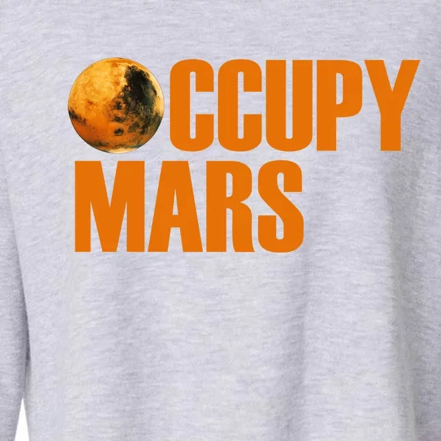 Occupy Mars Space Cropped Pullover Crew