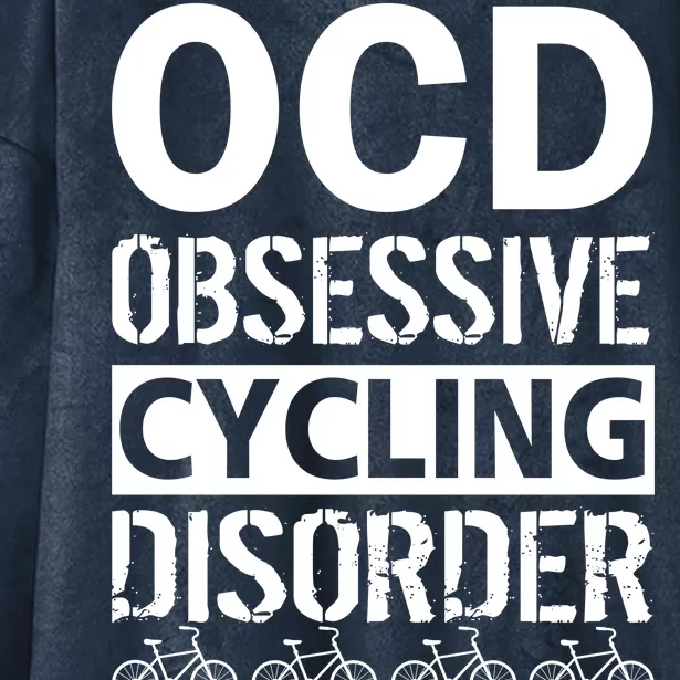 OCD Obsessive Cycling Disorder Hooded Wearable Blanket