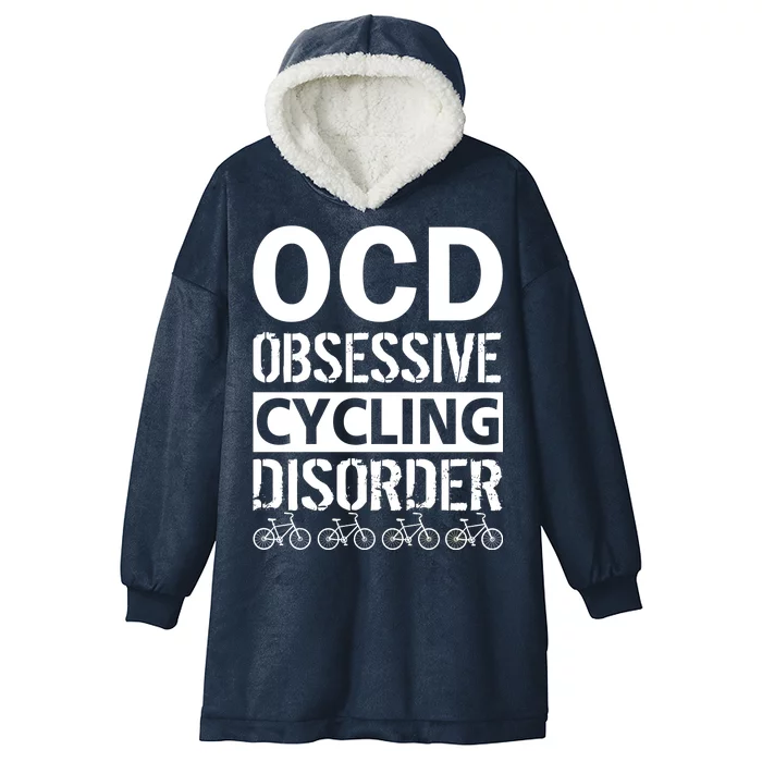 OCD Obsessive Cycling Disorder Hooded Wearable Blanket