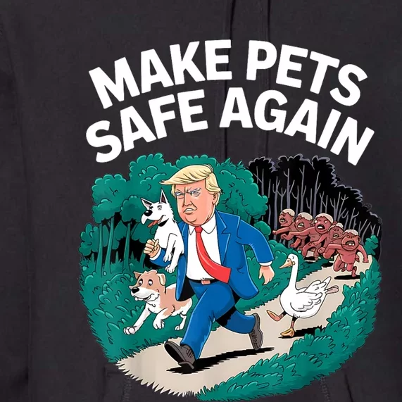 Ohio Cats Dogs Goose 2024 Debate Make Pets Safe Again Premium Hoodie