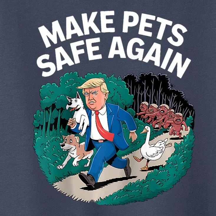 Ohio Cats Dogs Goose 2024 Debate Make Pets Safe Again Toddler T-Shirt