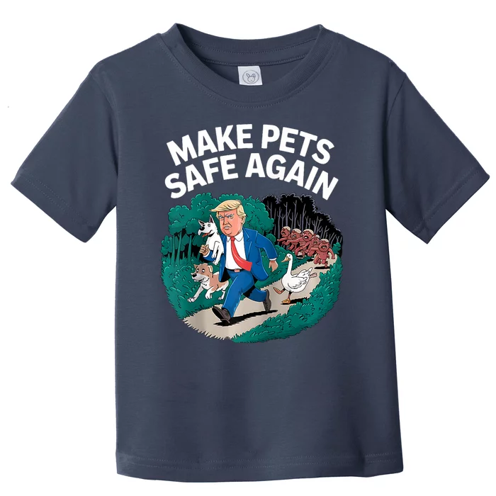 Ohio Cats Dogs Goose 2024 Debate Make Pets Safe Again Toddler T-Shirt