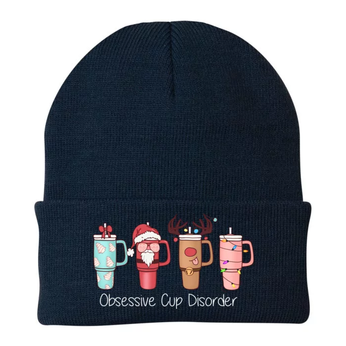 Obsessive Cup Disorder Cute Christmas Funny Knit Cap Winter Beanie