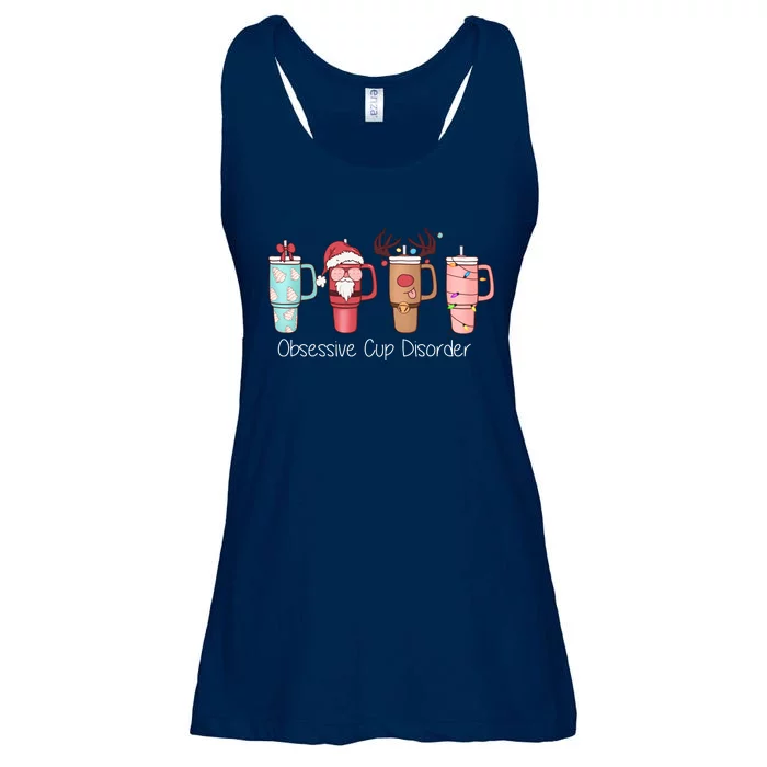 Obsessive Cup Disorder Cute Christmas Funny Ladies Essential Flowy Tank