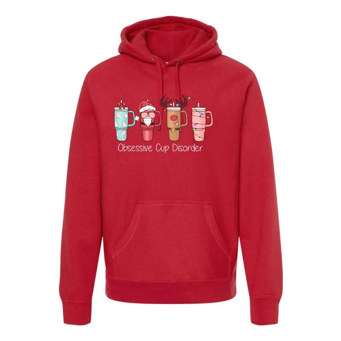 Obsessive Cup Disorder Cute Christmas Funny Premium Hoodie