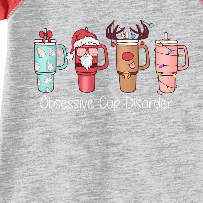 Obsessive Cup Disorder Cute Christmas Funny Infant Baby Jersey Bodysuit