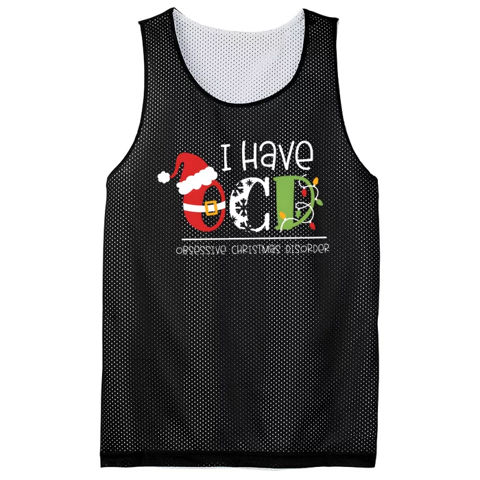 Obsessive Cup Disorder Christmas Ocd Mesh Reversible Basketball Jersey Tank