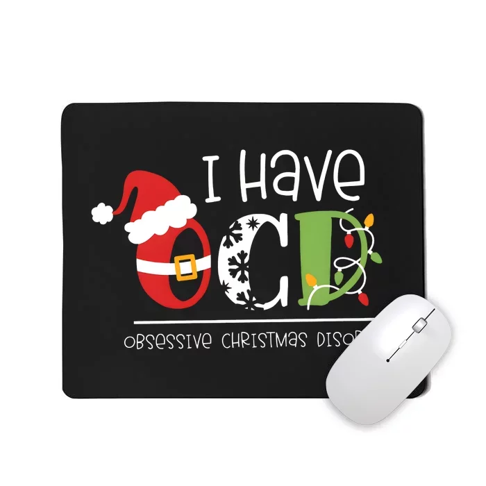 Obsessive Cup Disorder Christmas Ocd Mousepad