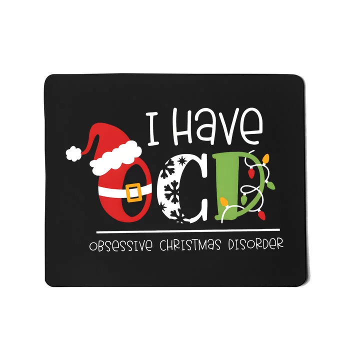 Obsessive Cup Disorder Christmas Ocd Mousepad