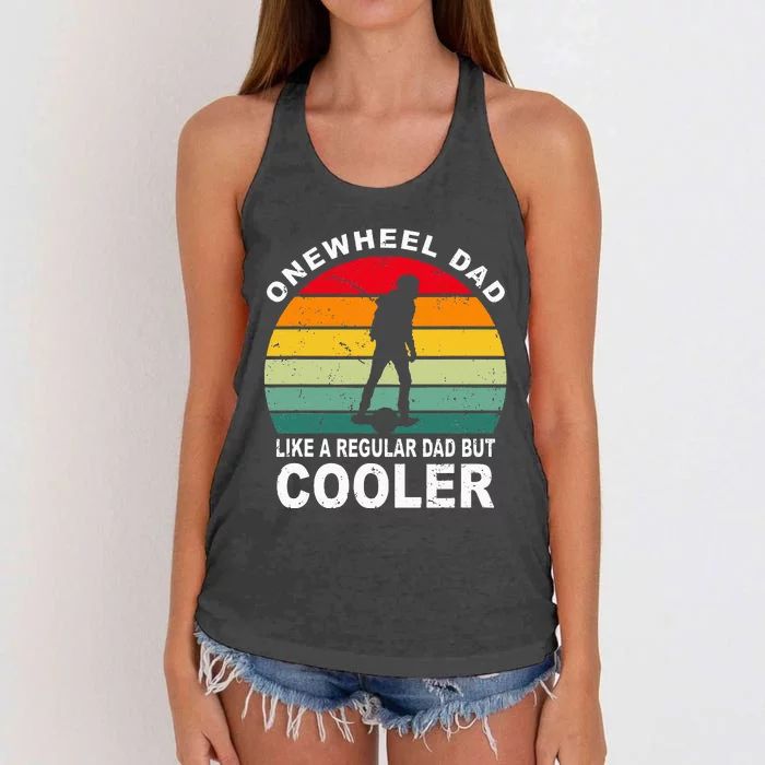 Onewheel Cool Dad One Wheel Women's Knotted Racerback Tank