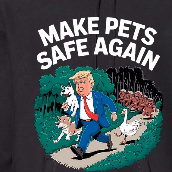 Ohio Cats Dogs Goose 2024 Debate Make Pets Safe Again Premium Hoodie