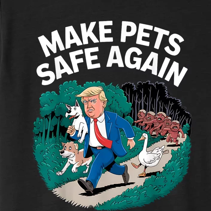 Ohio Cats Dogs Goose 2024 Debate Make Pets Safe Again ChromaSoft Performance T-Shirt