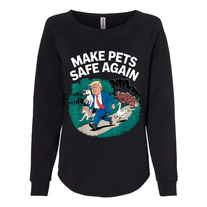 Ohio Cats Dogs Goose 2024 Debate Make Pets Safe Again Womens California Wash Sweatshirt