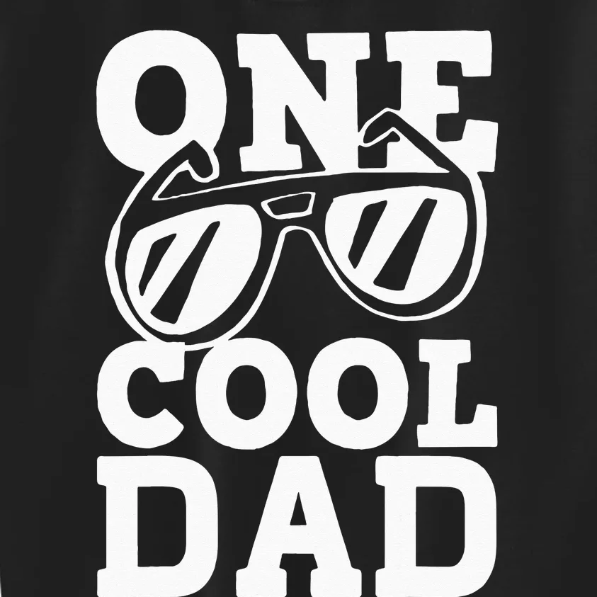 One Cool Dude 1st Birthday One Cool Dad Family Matching Kids Sweatshirt