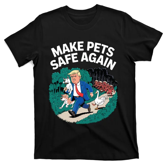 Ohio Cats Dogs Goose 2024 Debate Make Pets Safe Again T-Shirt