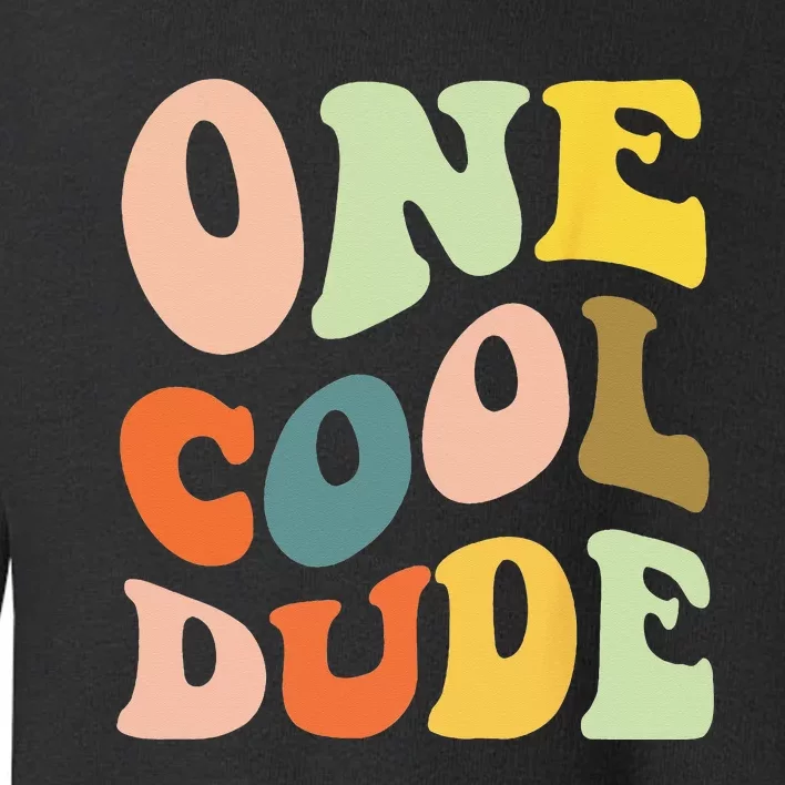 One Cool Dude 1st Birthday Toddler Sweatshirt