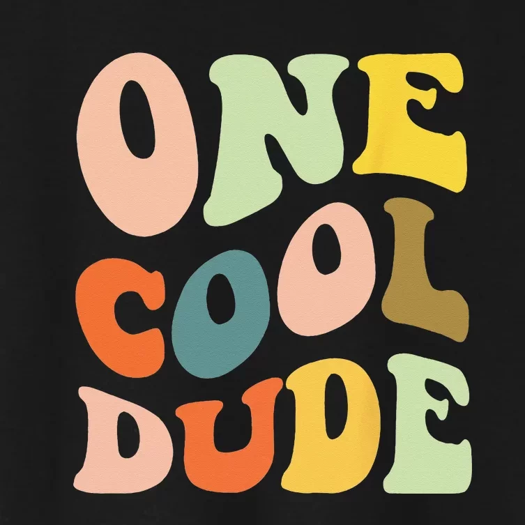 One Cool Dude 1st Birthday Women's Crop Top Tee