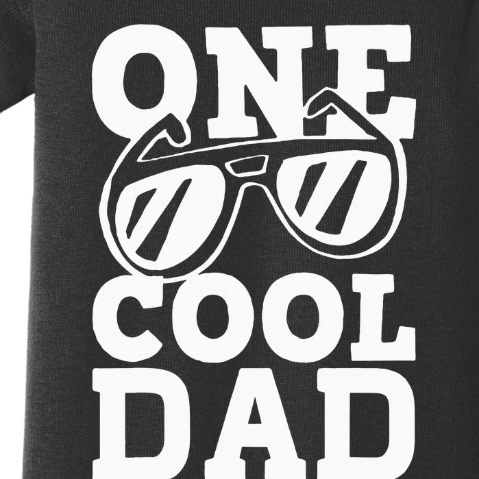 One Cool Dude 1st Birthday One Cool Dad Family Matching Baby Bodysuit