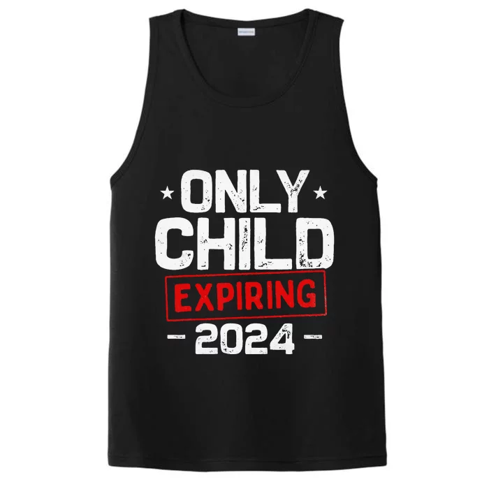 Only Child Expiring 2024 For New Big Brother Or Sister Performance Tank