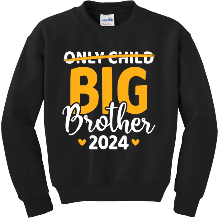 Only Child Expires Big Brother 2024 Pregnancy Announcement Kids Sweatshirt