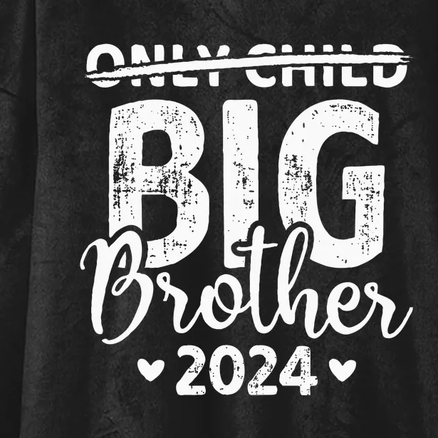 Only Child Expiring 24 For New Big Brother Or Sister Hooded Wearable Blanket