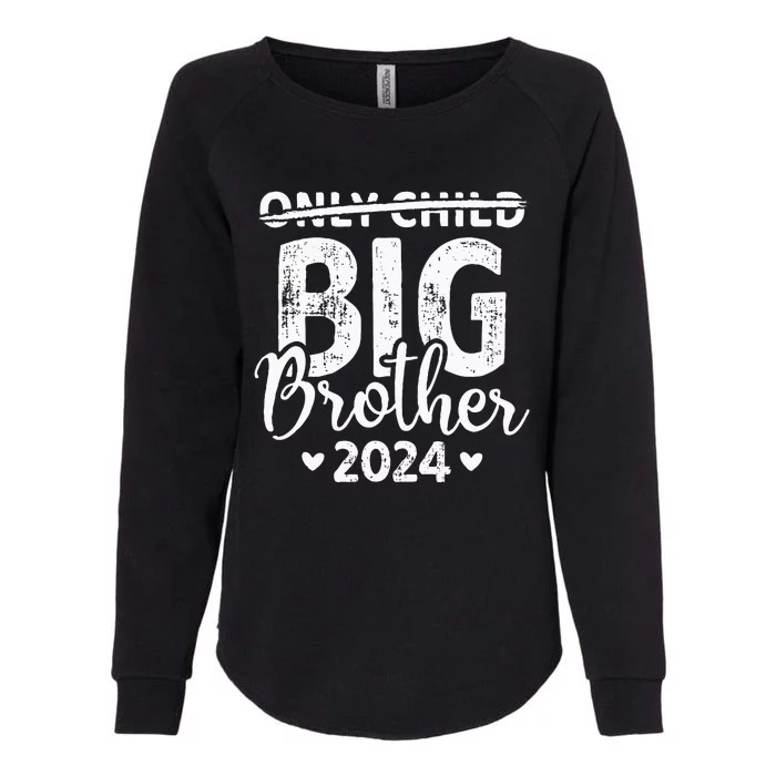 Only Child Expiring 24 For New Big Brother Or Sister Womens California Wash Sweatshirt