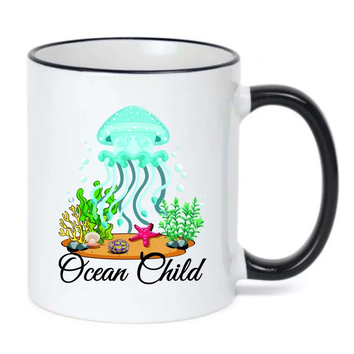 Ocean Child Black Color Changing Mug