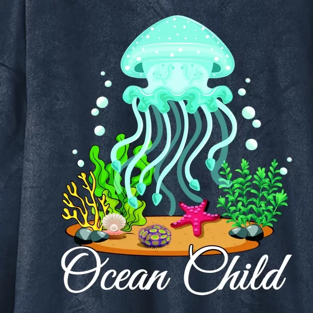 Ocean Child Hooded Wearable Blanket