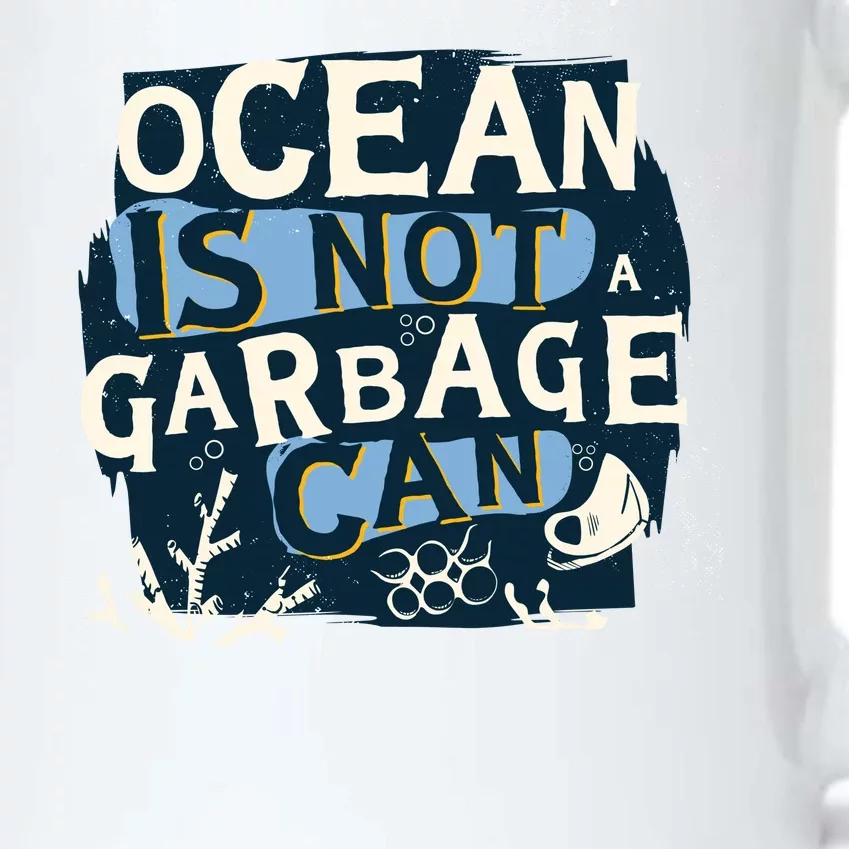 Ocean Is Not A Garbage Can Black Color Changing Mug