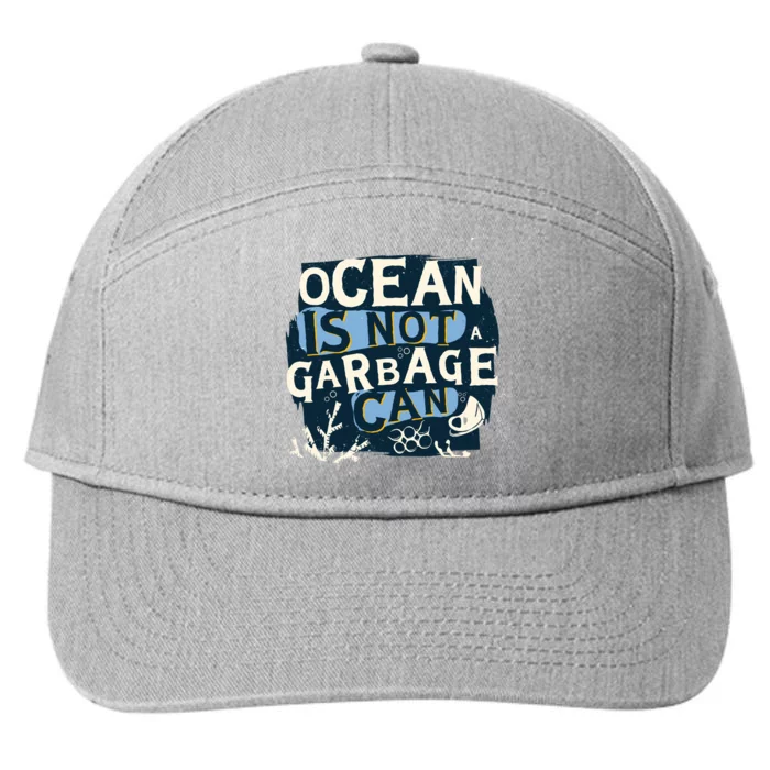 Ocean Is Not A Garbage Can 7-Panel Snapback Hat