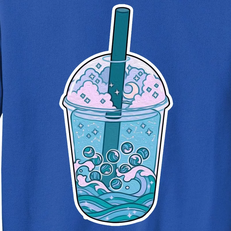 Ocean Waves Boba Tea Tall Sweatshirt