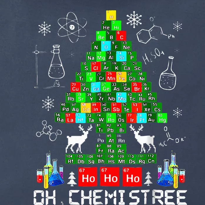 Oh Chemistree Funny Science Christmas Tree Chemistry Chemist Zip Tote Bag